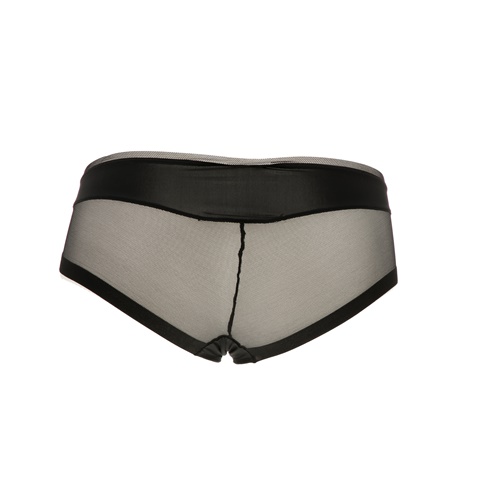 CK UNDERWEAR-Γυναικείο hipster σλιπ με ημιδιαφάνεια CK UNDERWEAR μαύρο