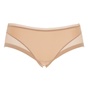 CK UNDERWEAR-Γυναικείο hipster σλιπ με ημιδιαφάνεια CK UNDERWEAR μπεζ