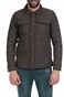 SCOTCH & SODA-Ανδρικό μπουφάν Lightweight quilted shirt jack καφέ