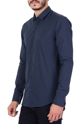 SCOTCH & SODA-Ανδρικό μακρυμάνικο πουκάμισο SCOTCH & SODA μπλε
