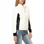 JUICY COUTURE-Γυναικείο μπουφάν JUICY COUTURE HW ULTRA LIGHT COLORBLOCK PUFF λευκό