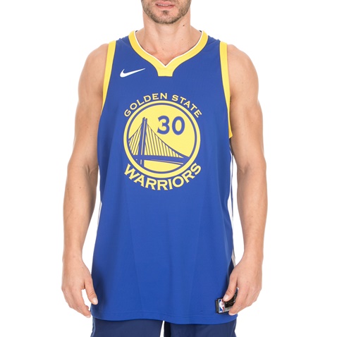 NIKE-Ανδρική αθλητική φανέλα NIKE GSW M NK AUTH JSY ROAD μπλε