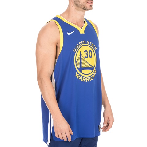 NIKE-Ανδρική αθλητική φανέλα NIKE GSW M NK AUTH JSY ROAD μπλε