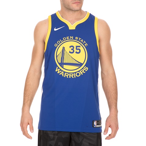NIKE-Ανδρική αθλητική φανέλα GSW M NK AUTH JSY ROAD μπλε