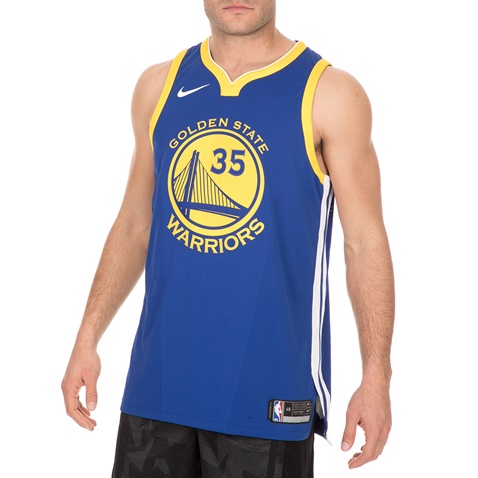 NIKE-Ανδρική αθλητική φανέλα GSW M NK AUTH JSY ROAD μπλε