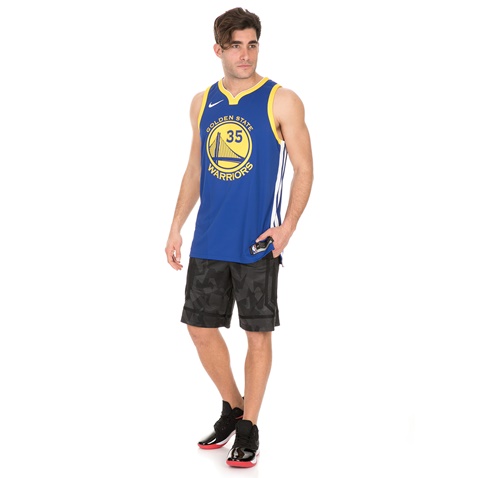 NIKE-Ανδρική αθλητική φανέλα GSW M NK AUTH JSY ROAD μπλε