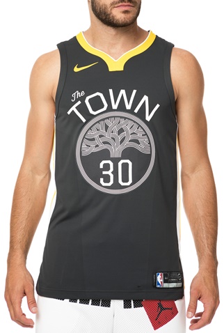 NIKE-Ανδρική φανέλα μπάσκετ GSW M NK AUTH JSY ALT1 
