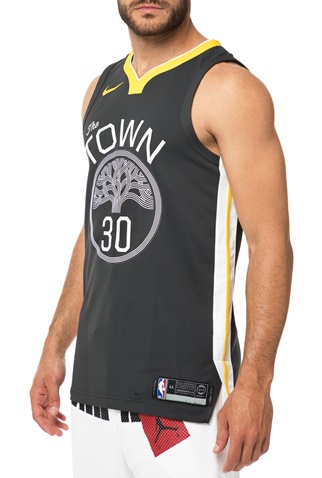NIKE-Ανδρική φανέλα μπάσκετ GSW M NK AUTH JSY ALT1 