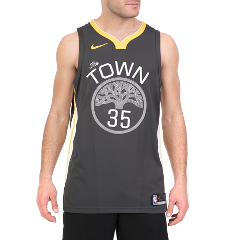 NIKE-Ανδρική φανέλα μπάσκετ GSW M NK AUTH JSY ALT1 γκρι