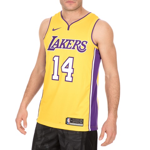 NIKE-Ανδρική αθλητική φανέλα NIKE LAL M NK SWGMN JSY HOME κίτρινη μωβ