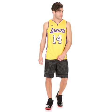 NIKE-Ανδρική αθλητική φανέλα NIKE LAL M NK SWGMN JSY HOME κίτρινη μωβ