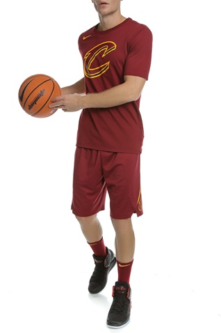 NIKE-Ανδρικό μπασκετικό σορτς NIKE CLEVELAND μπορντό