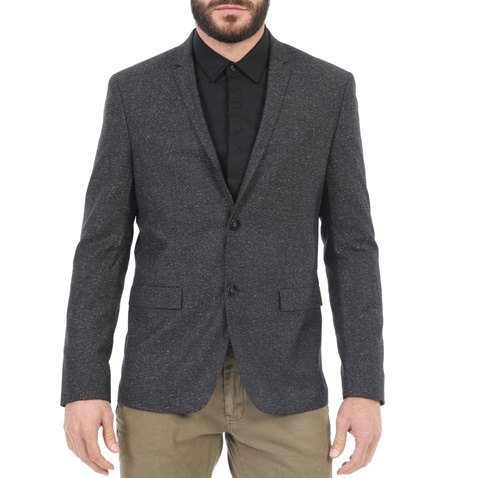 CK-Ανδρικό σακάκι CK BILAN-BF SPECKLED FLANNEL γκρι