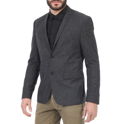 CK-Ανδρικό σακάκι CK BILAN-BF SPECKLED FLANNEL γκρι