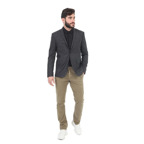 CK-Ανδρικό σακάκι CK BILAN-BF SPECKLED FLANNEL γκρι