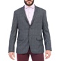 CK-Ανδρικό σακάκι CK BAKER-BF SABLE CHECK γκρι-μπλε