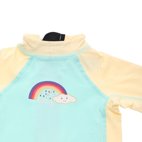 ROXY-Βρεφικό ολόσωμο μαγιό σορτς ROXY WETSUITS SO SANDY SPRING INFANT μπεζ μπλε