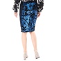 GUESS-Γυναικεία midi φούστα GUESS MARCY μπλε