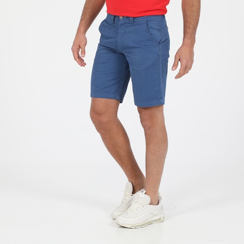 DORS-Ανδρική chino βερμούδα DORS twill vintage μπλε
