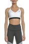 NIKE-Γυναικείο αθλητικό μπουστάκι NIKE INDY BRA λευκό-μαύρο 