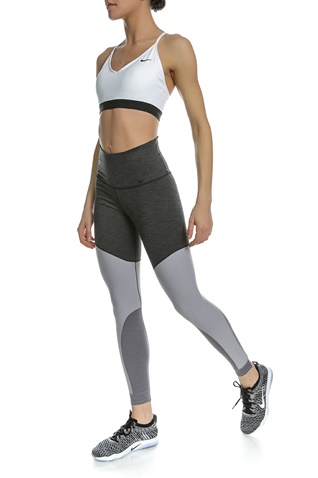 NIKE-Γυναικείο αθλητικό μπουστάκι NIKE INDY BRA λευκό-μαύρο 