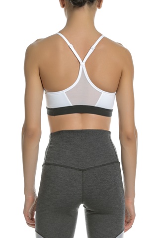 NIKE-Γυναικείο αθλητικό μπουστάκι NIKE INDY BRA λευκό-μαύρο 