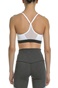 NIKE-Γυναικείο αθλητικό μπουστάκι NIKE INDY BRA λευκό-μαύρο 