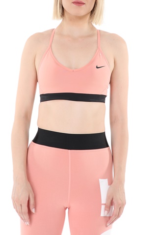 NIKE-Γυναικείο αθλητικό μπουστάκι NIKE INDY BRA ροζ