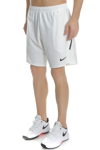 NIKE-Ανδρικό σορτς τένις NIKE NKCT FLX ACE SHORT 9IN λευκό 