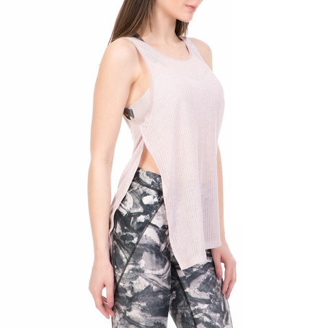 NIKE-Γυναικείο φανελάκι προπόνησης Nike Breathe Elastika ροζ