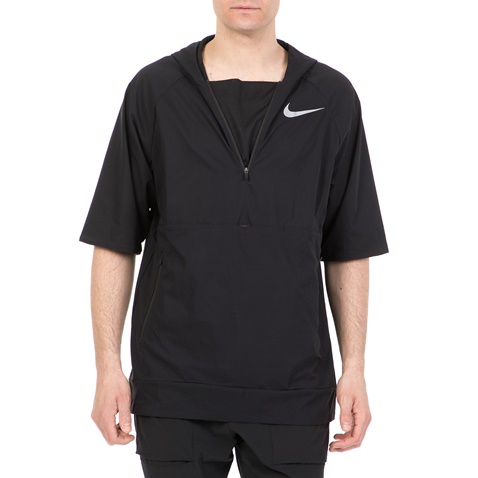 NIKE-Ανδρικό κοντομάνικο τζάκετ για τρέξιμο Nike Flex μαύρο