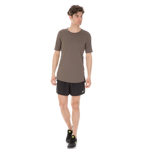 NIKE-Ανδρική κοντομάνικη μπλούζα NIKE TOP SS FTTD UTILITY χακί