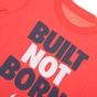 NIKE -Αγορίστικη κοντομάνικη μπλούζα NIKE KIDS BUILT NOT BORN κόκκινη