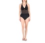 TED BAKER-Γυναικείο ολόσωμο μαγιό TED BAKER  KESIA SCALLOP MESH μαύρο