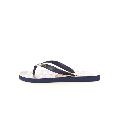 FRANKLIN & MARSHALL-Unisex σαγιονάρες Franklin & Marshall μπλε - κίτρινες