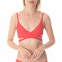 CK UNDERWEAR-Γυναικείο μαγιό τοπ CK UNDERWEAR TRIANGLE BRALETTE-RP κόκκινο
