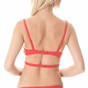 CK UNDERWEAR-Γυναικείο μαγιό τοπ CK UNDERWEAR TRIANGLE BRALETTE-RP κόκκινο
