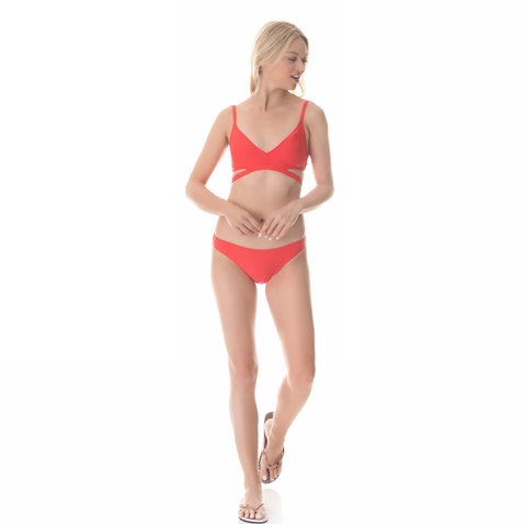 CK UNDERWEAR-Γυναικείο μαγιό τοπ CK UNDERWEAR TRIANGLE BRALETTE-RP κόκκινο