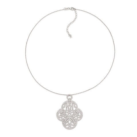 FOLLI FOLLIE-Γυναικείο κοντό κολιέ FOLLI FOLLIE Fashionably Silver Temptation ασημένιο