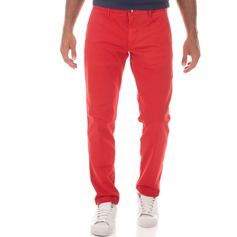 BROOKSFIELD-Ανδρικό chino παντελόνι BROOKSFIELD STANDARD FIT κόκκινο