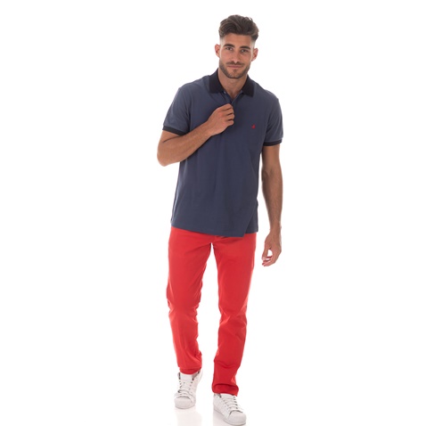 BROOKSFIELD-Ανδρικό chino παντελόνι BROOKSFIELD STANDARD FIT κόκκινο