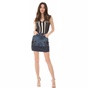 GUESS-Γυναικεία μίνι τζιν φούστα GUESS LAUREL μπλε