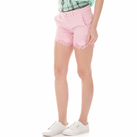 GUESS-Γυναικείο σορτς GUESS LYCIA ροζ