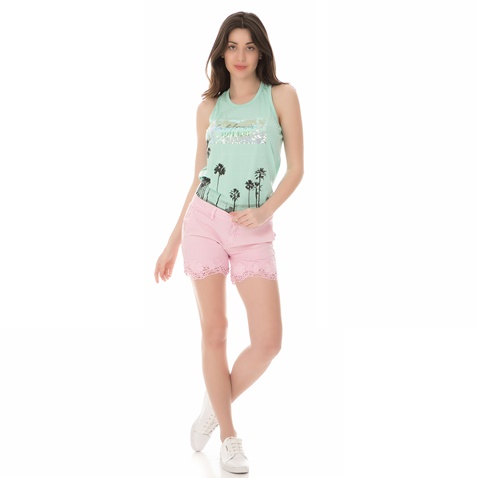 GUESS-Γυναικείο σορτς GUESS LYCIA ροζ