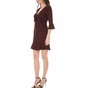 GUESS-Γυναικείο φόρεμα με σχέδιο GUESS PENELOPE μαύρο - κόκκινο