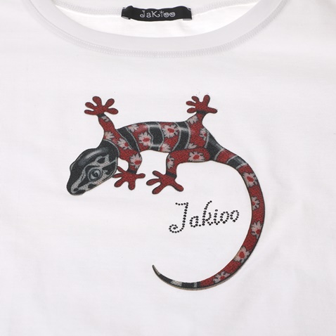JAKIOO-Παιδικό κοντομάνικο μπλουζάκι JAKIOO  CORTA APPL. λευκό