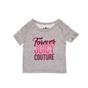 JUICY COUTURE KIDS-Βρεφικό t-shirt JUICY COUTURE KIDS FOREVER γκρι
