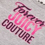 JUICY COUTURE KIDS-Βρεφικό t-shirt JUICY COUTURE KIDS FOREVER γκρι