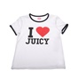 JUICY COUTURE KIDS-Παιδική μπλούζα JUICY COUTURE KIDS I HEART JUICY λευκή