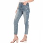 JUICY COUTURE-Γυναικείο τζιν παντελόνι FLORAL EMBROIDERED μπλε
